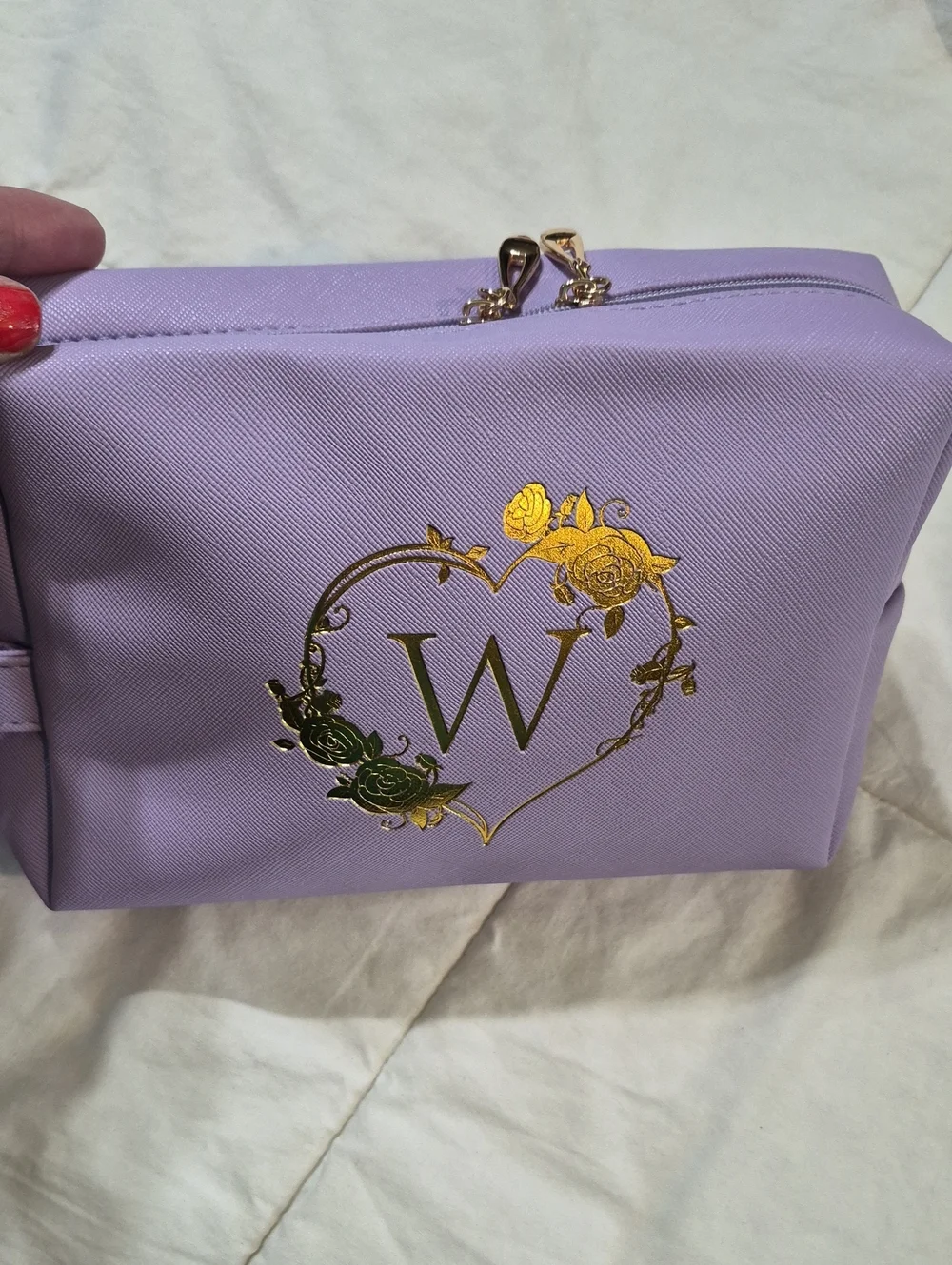 Initial Cosmetic Travel Bag